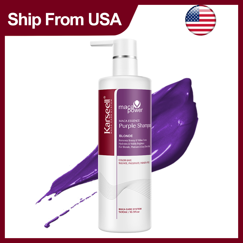 Purple Toning Shampoo - Karseell – shampoing violet, 500ml, neutralise