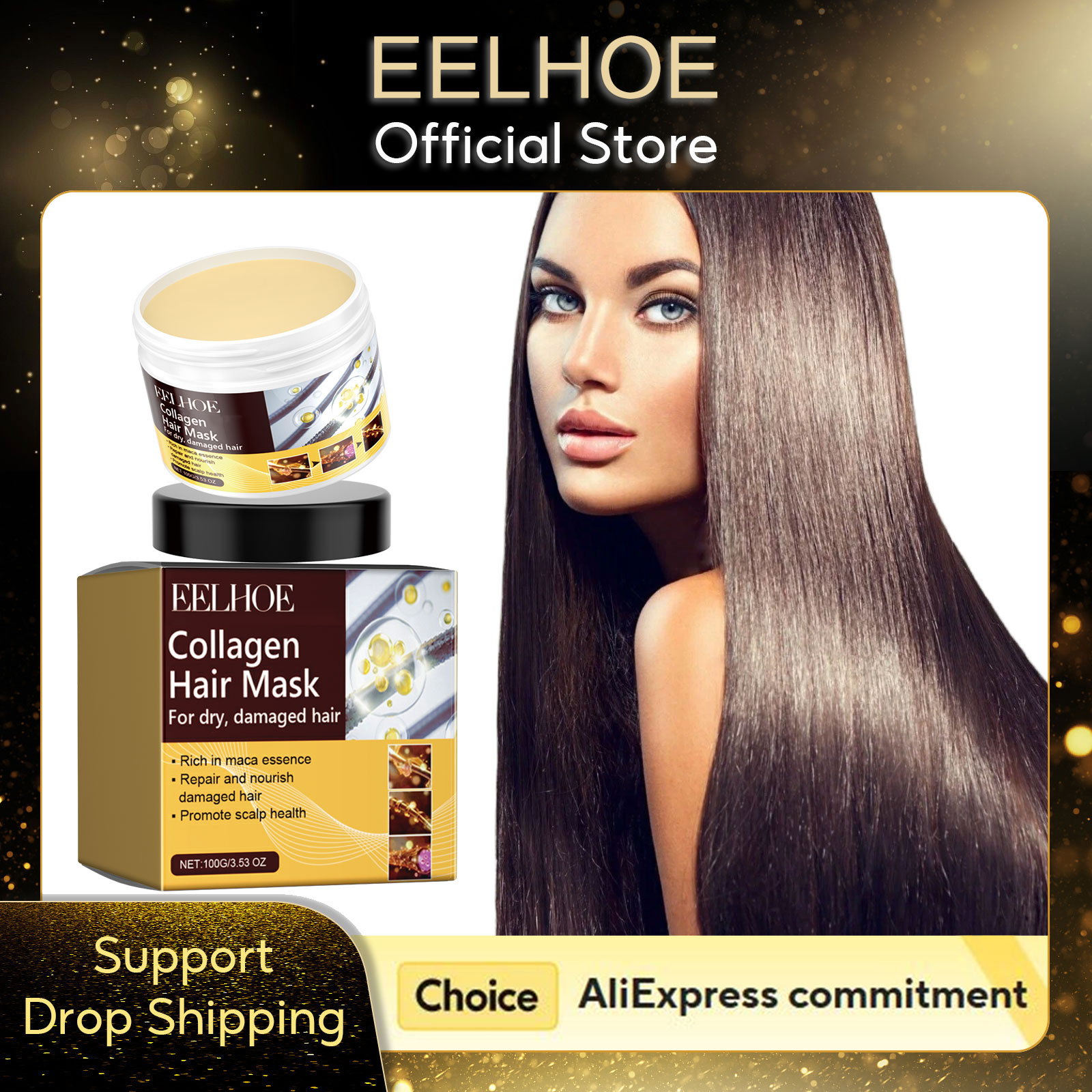 Hair Care Dupes - Masque capillaire au collagène EELHOE, traitement