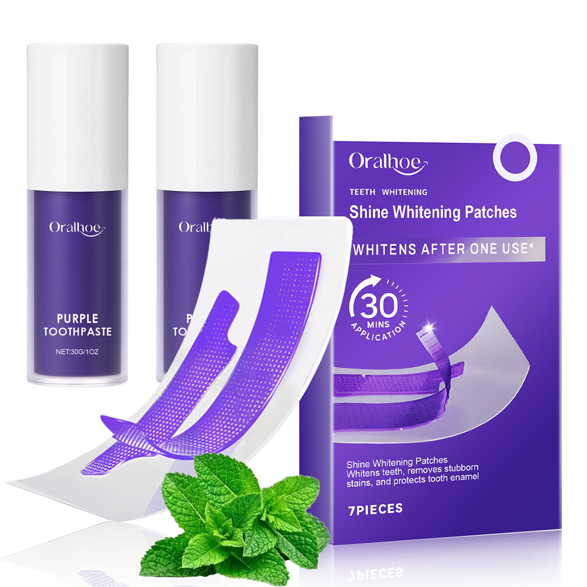 Purple Toning Shampoo - Kit Combiné de Blanchiment Dentaire Violet