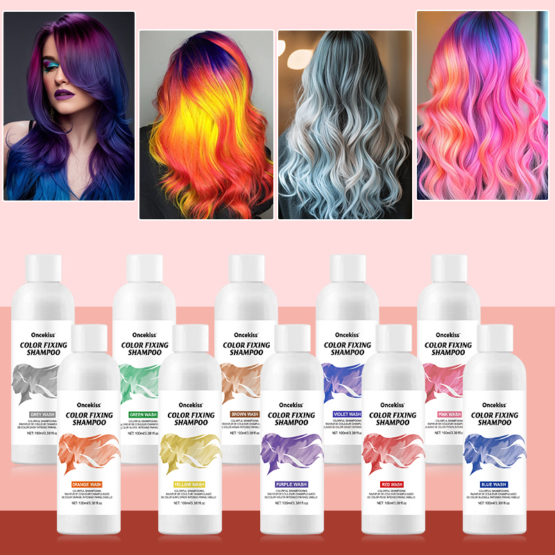 Purple Toning Shampoo - Shampoing semi-permanent pour teinture capillaire, améliore