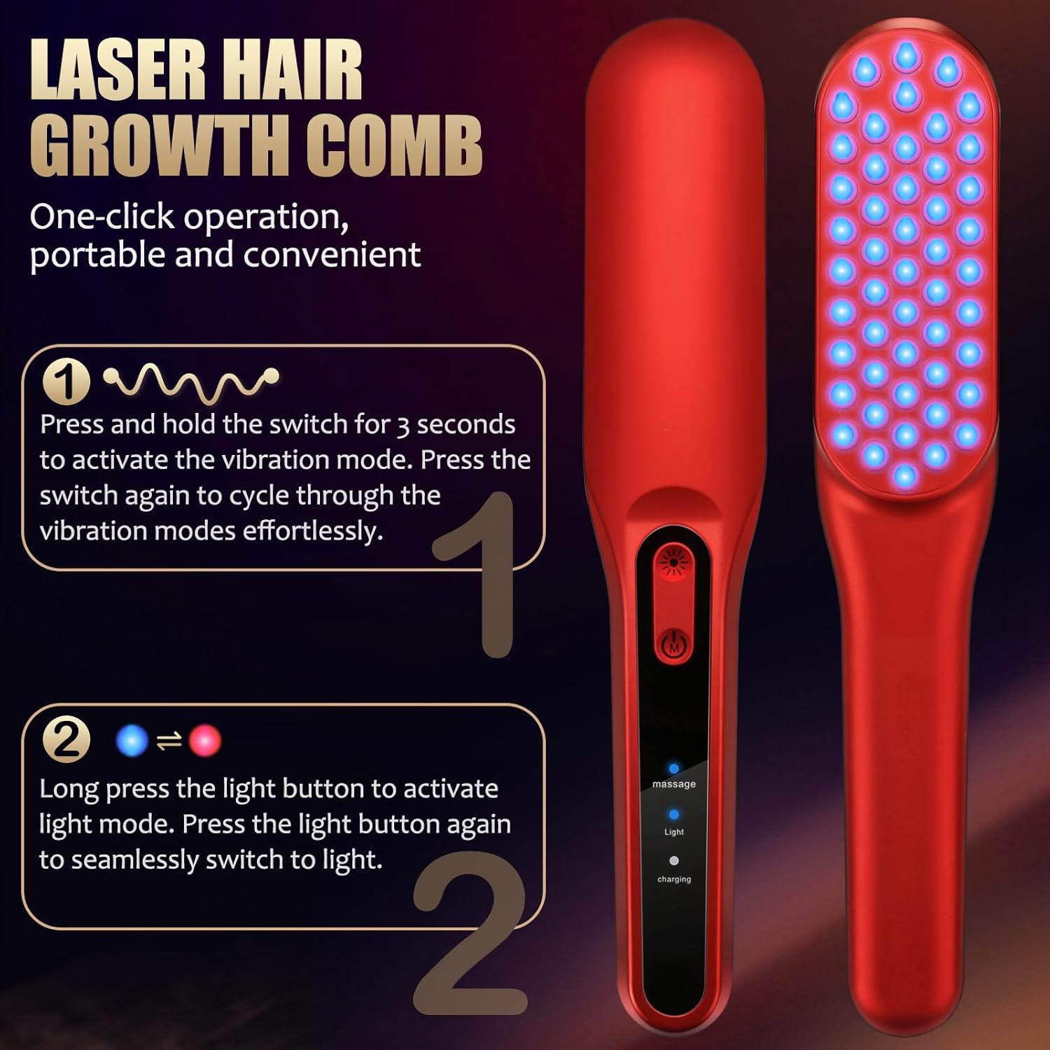 Peigne laser pour la croissanc - Hair Care With Protein avis et prix
