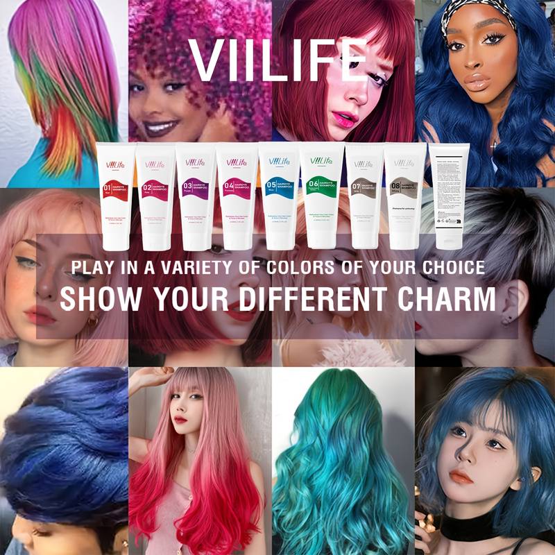 Teinture pour cheveux unisexe, - Purple Toning Shampoo avis et prix